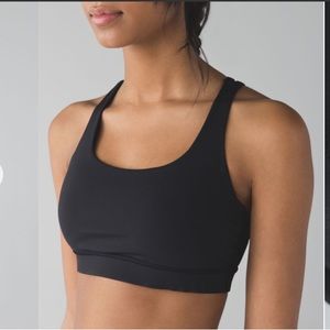 Lululemon Black Energy Bra Size 8